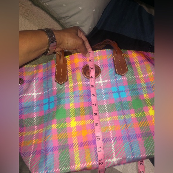 Dooney & Bourke handbag; multicolored nylon with dust bag; very cute - Picture 13 of 14